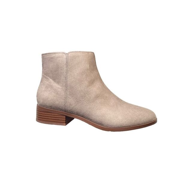 J.CREW Sueded Flat Ankle Boots Size 8.5 Grey NIB Fall Modern Preppy - Picture 8 of 12